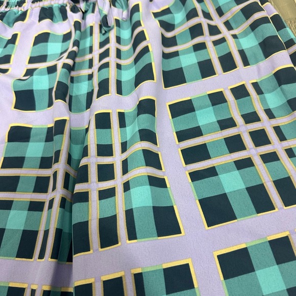 ASOS Pastel Plaid Loose Pants - SIZE US 8 Artsy Bold Spring Colorful - Picture 2 of 5